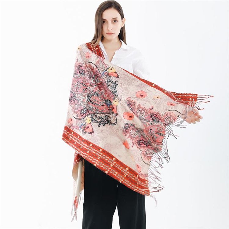 Foulards Châle Imitation Cachemire Pour Femmes
