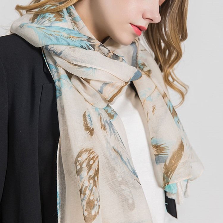 Foulards Rectangulaires En Lin Pour Femmes