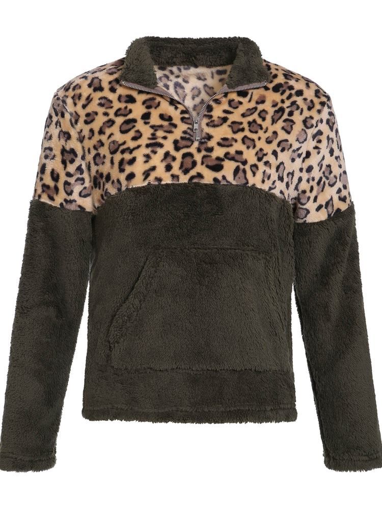 Sweat À Capuche Pour Femme Avec Fermeture Éclair À Blocs De Couleurs Et Col À Manches Longues