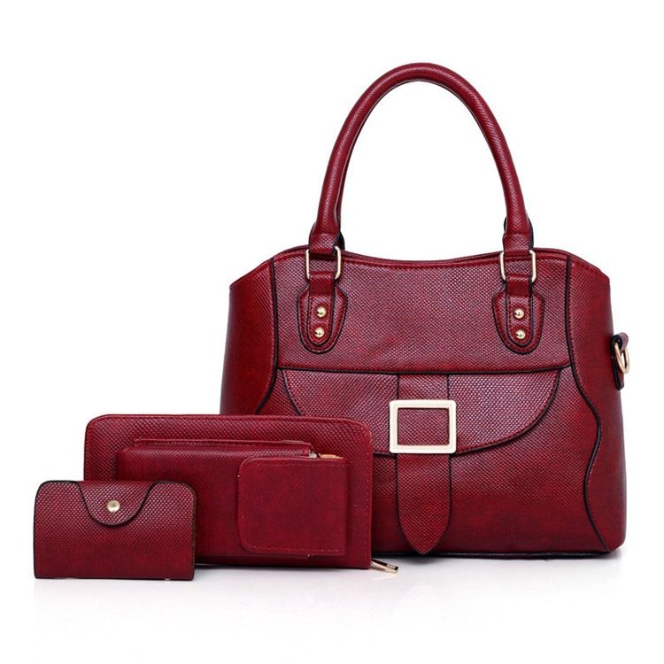 Ensemble De Sacs Unis Décorés De Ceinture En Pu