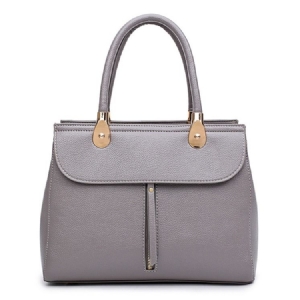 Sac Fourre-tout En Pu À Motif De Litchi Féminin