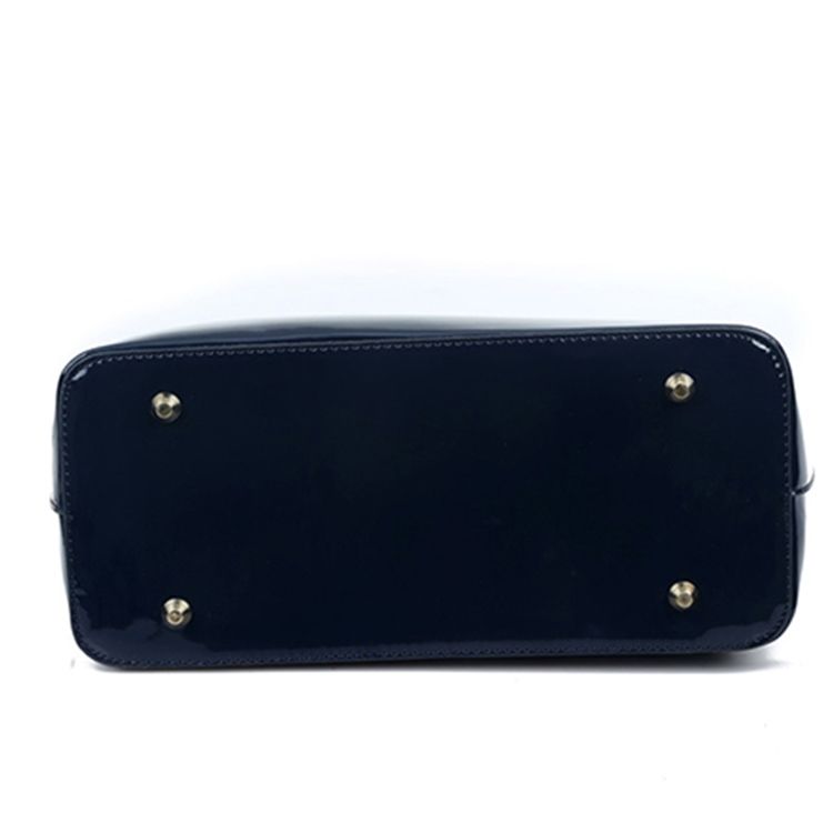 Sac À Main En Cuir Verni Brillant De Style Ol