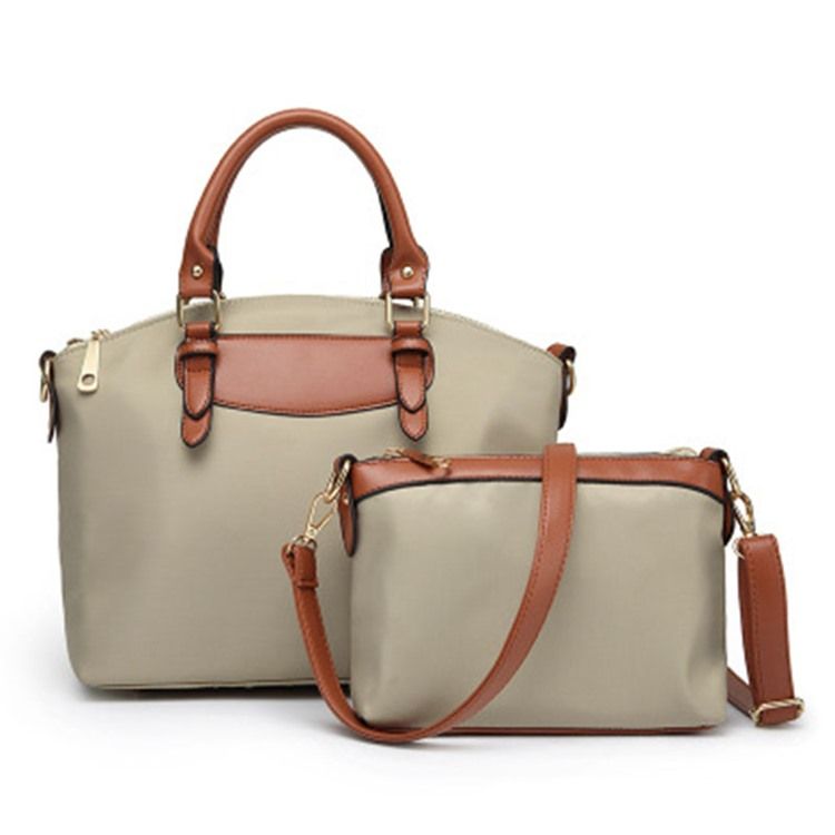 Sac À Main Décontracté À Fermeture Éclair Oxford (deux Sacs)