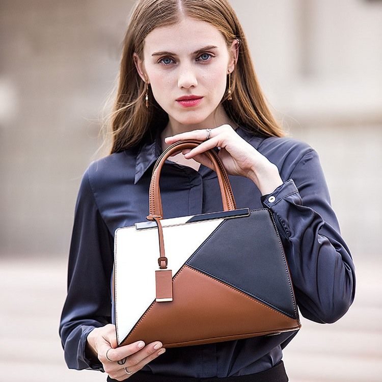 Sac À Main Pour Femmes En Patchwork Contracté