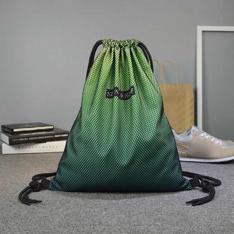Sac À Dos En Nylon À Imprimés De Couleurs Dégradées