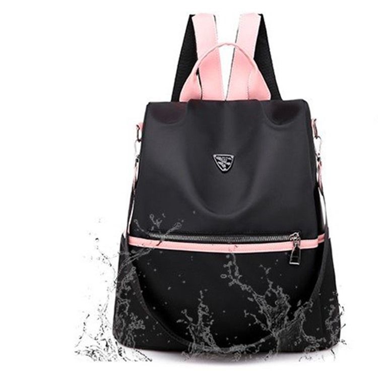 Sac À Dos Oxford Color Block Noir