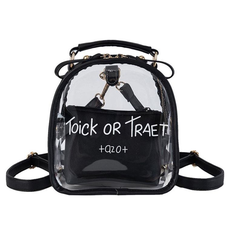 Sac Fourre-tout À Lettre Transparente En Pu