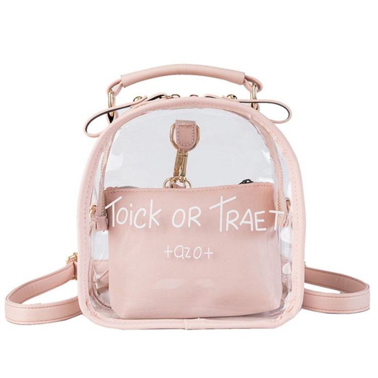 Sac Fourre-tout À Lettre Transparente En Pu