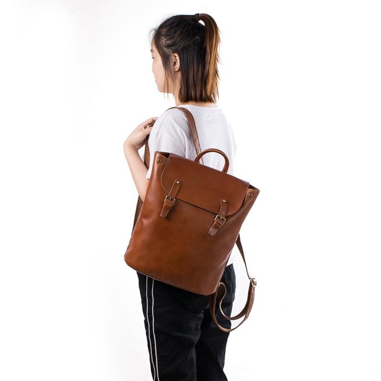 Sacs À Dos En Cuir Uni