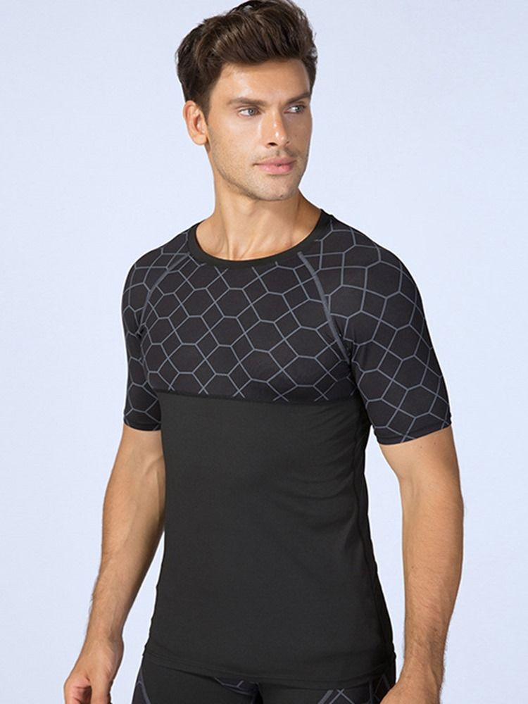 Hauts De Sport À Manches Courtes Avec Pull Anti-transpiration Pour Hommes