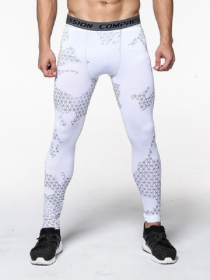 Pantalon De Sport En Polyester Anti-transpiration À Carreaux Pour Hommes
