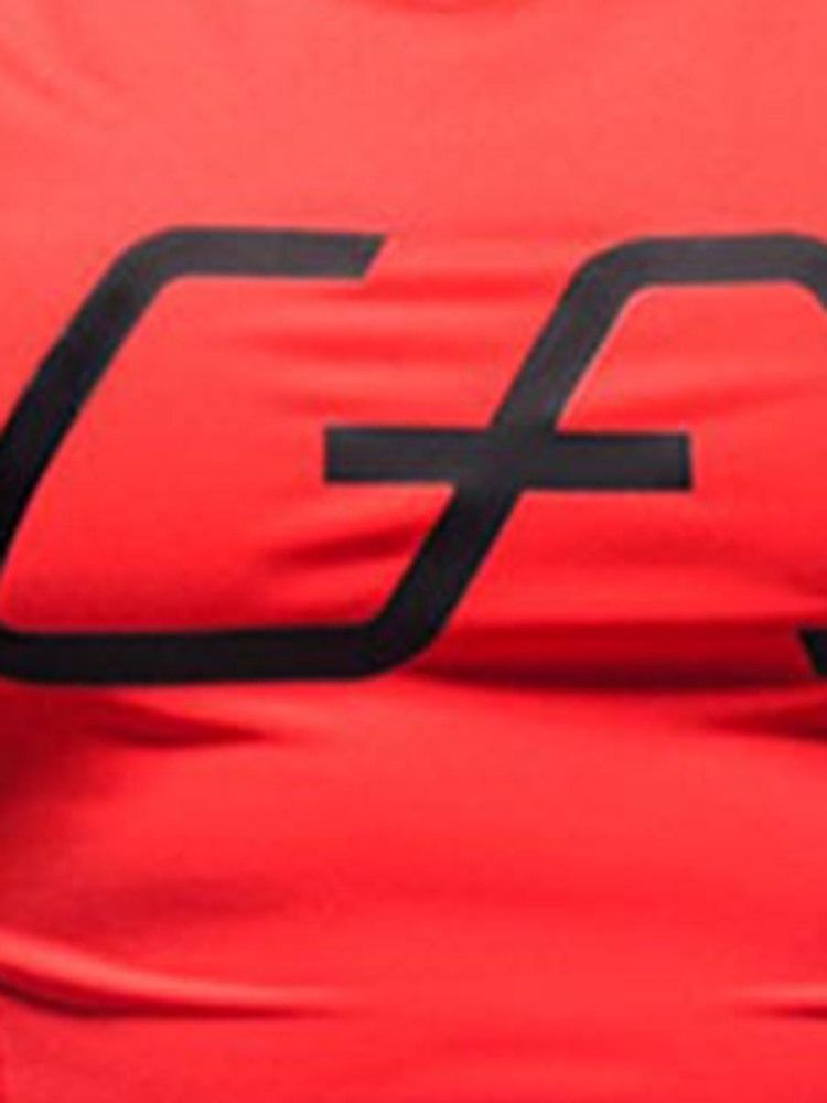 T-shirt De Sport À Manches Courtes Et Imprimé À Séchage Rapide Pour Hommes