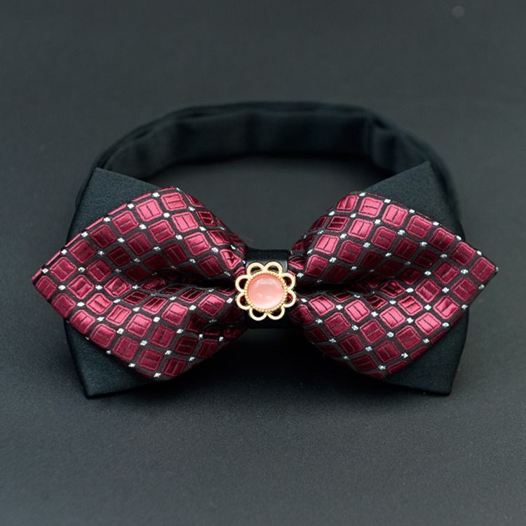 Nœud Papillon Floral À Carreaux Pour Hommes