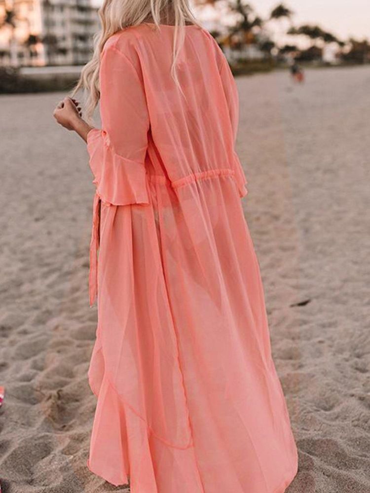 Hauts De Plage Pour Femmes À Lacets Unis À La Mode