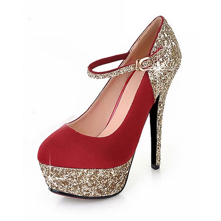 Chaussures De Bal De Couleur Exquises Pour Femmes