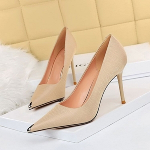 Chaussures Fines Patchwork À Talons Aiguilles Et À Paillettes Pour Femmes