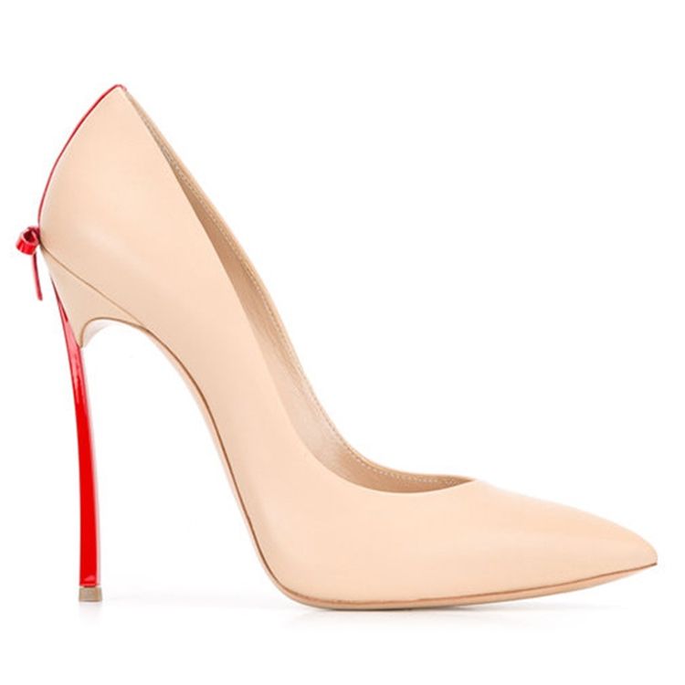 Escarpins À Talons Aiguilles À Bout Pointu Et Bloc De Couleur Pour Femmes Avec Nœud