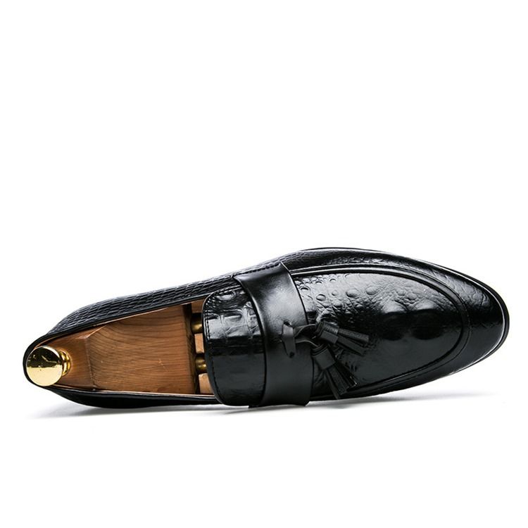 Mocassins À Enfiler Pour Hommes Avec Motif Alligator En Pu