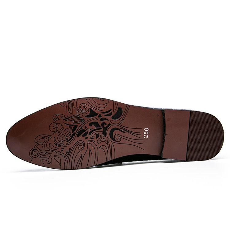 Mocassins À Enfiler Pour Hommes Avec Motif Alligator En Pu