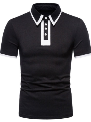 Polo Décontracté À Boutonnage Pour Hommes