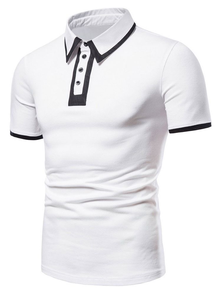 Polo Décontracté À Boutonnage Pour Hommes