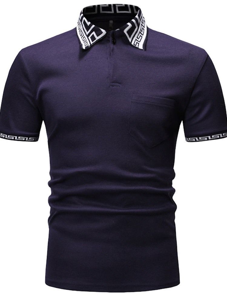 Polo Homme Imprimé Décontracté