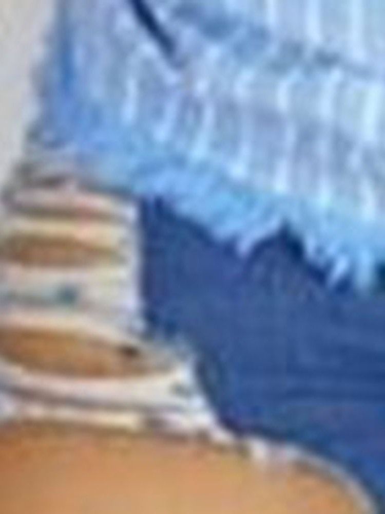Short À Glissière Skinny À Trou Uni Pour Femmes