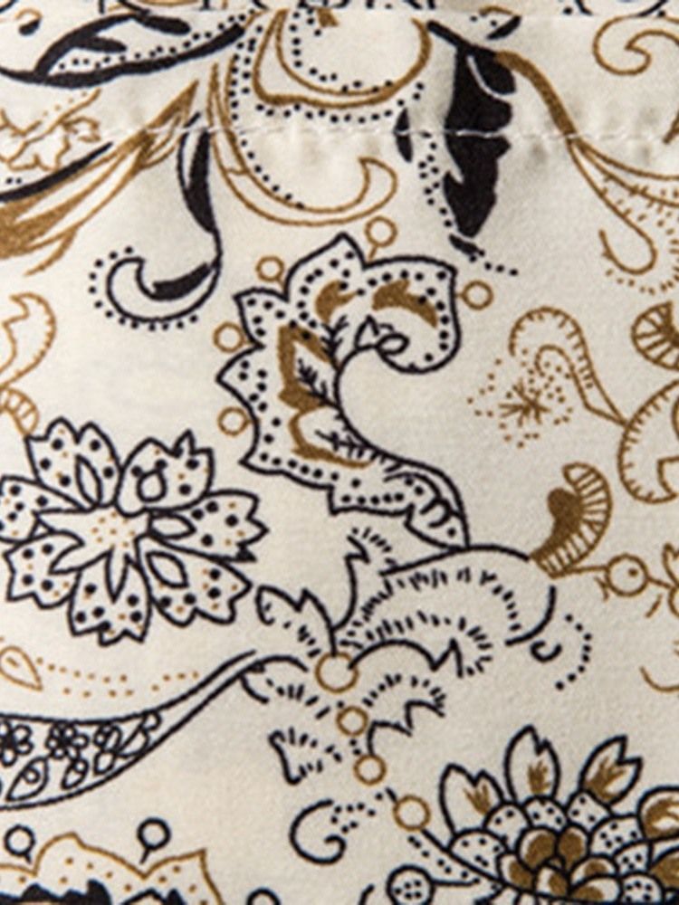 Short De Sport À Lacets À Fleurs Et Imprimés Pour Hommes