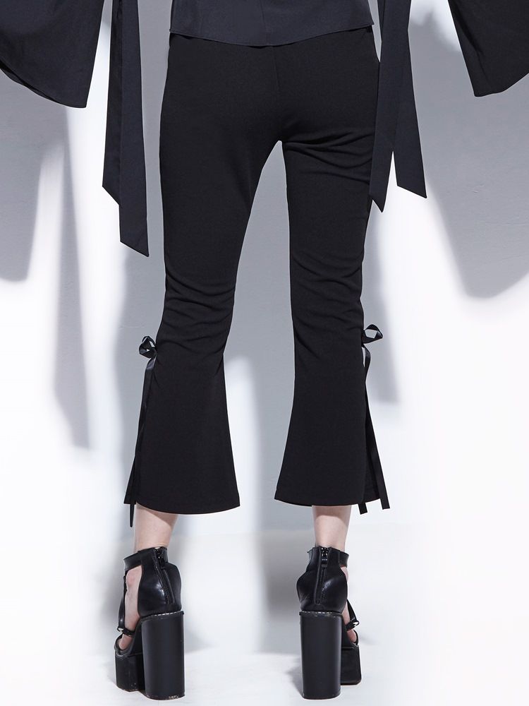 Bas De Jambe Pour Femmes Avec Nœud Papillon Mince À La Cheville