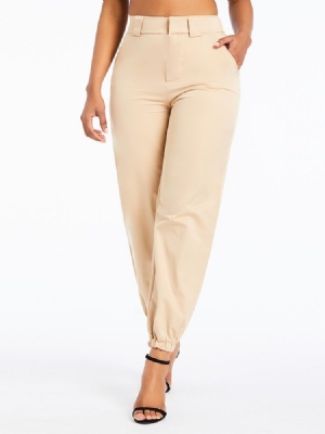 Pantalon Décontracté Ample Uni Pleine Longueur Pour Femmes