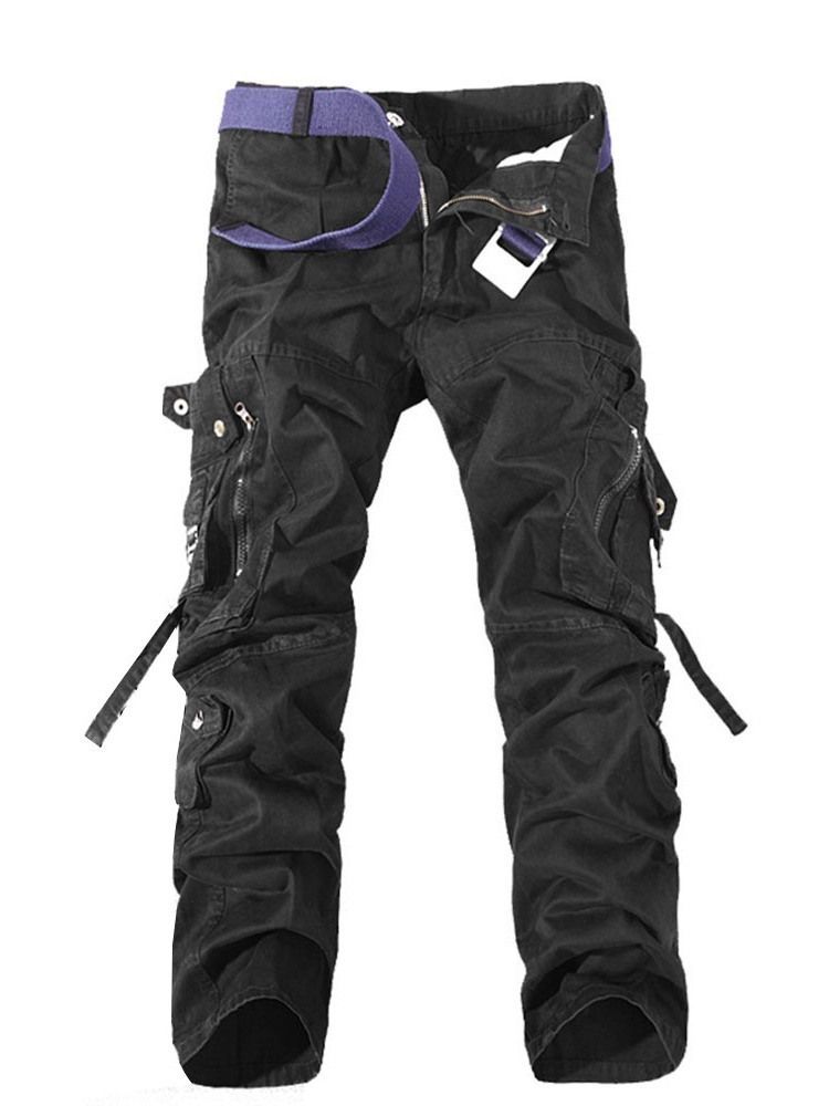 Pantalon Décontracté Pour Hommes Avec Fermeture À Glissière