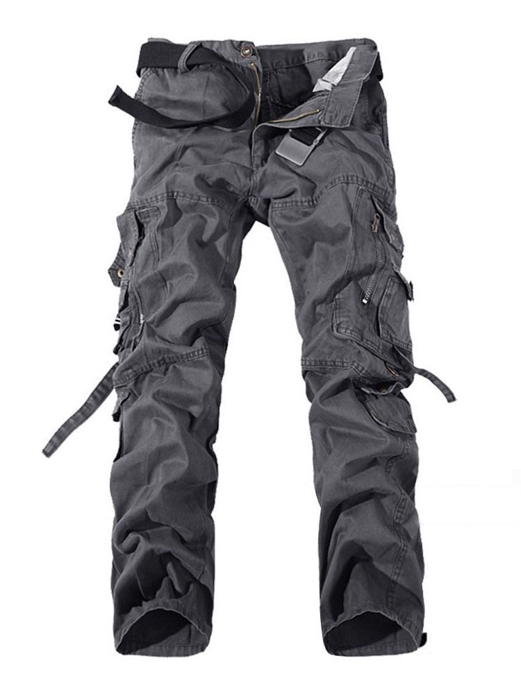 Pantalon Décontracté Pour Hommes Avec Fermeture À Glissière
