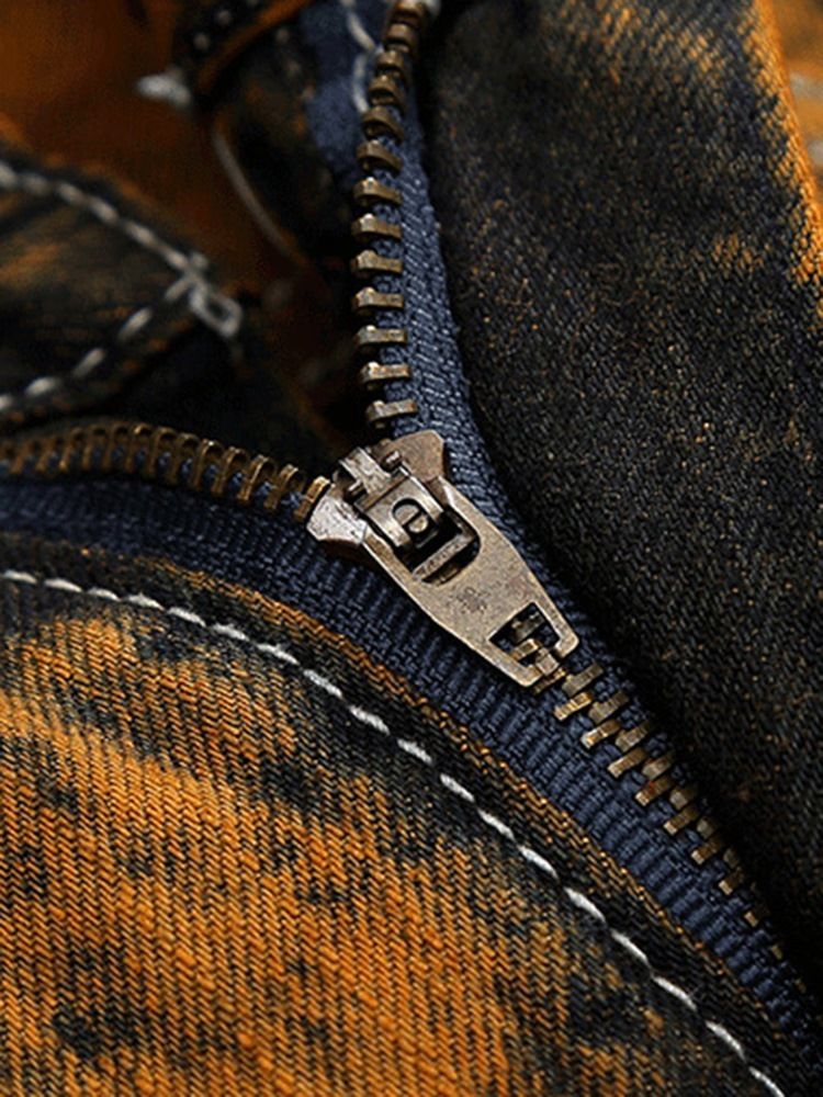 Pantalon Décontracté Pour Hommes Avec Poches En Denim Unique