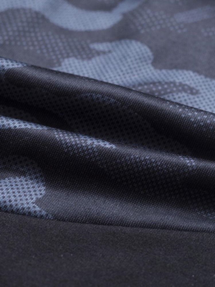 Pantalon Décontracté À Lacets Camouflage Pour Hommes