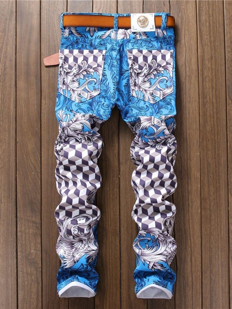 Pantalon Décontracté Quatre Saisons À Carreaux Et À Carreaux Pour Hommes