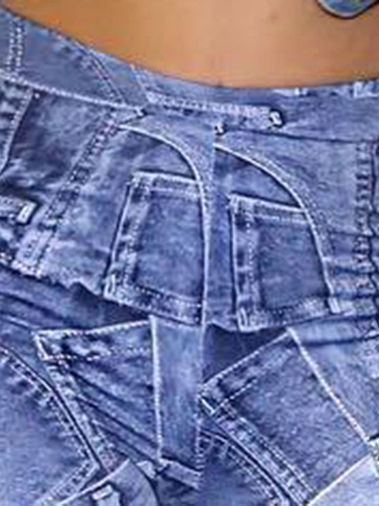 Pantalon Décontracté Taille Haute À Taille Haute Et À Imprimé Skinny Pour Femmes