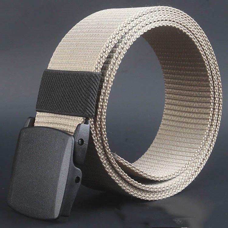 Ceinture En Toile Décontractée Lisse Pour Hommes