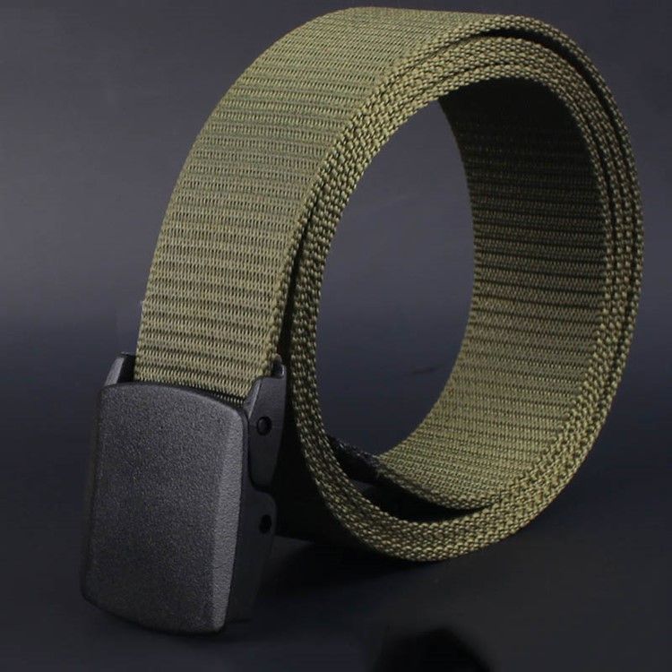 Ceinture En Toile Décontractée Lisse Pour Hommes