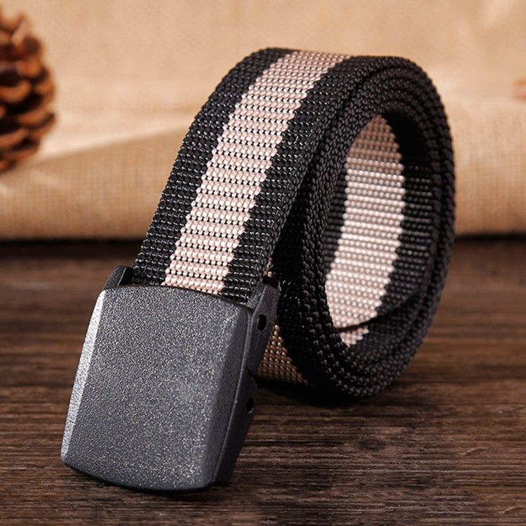 Ceinture En Toile Décontractée Lisse Pour Hommes