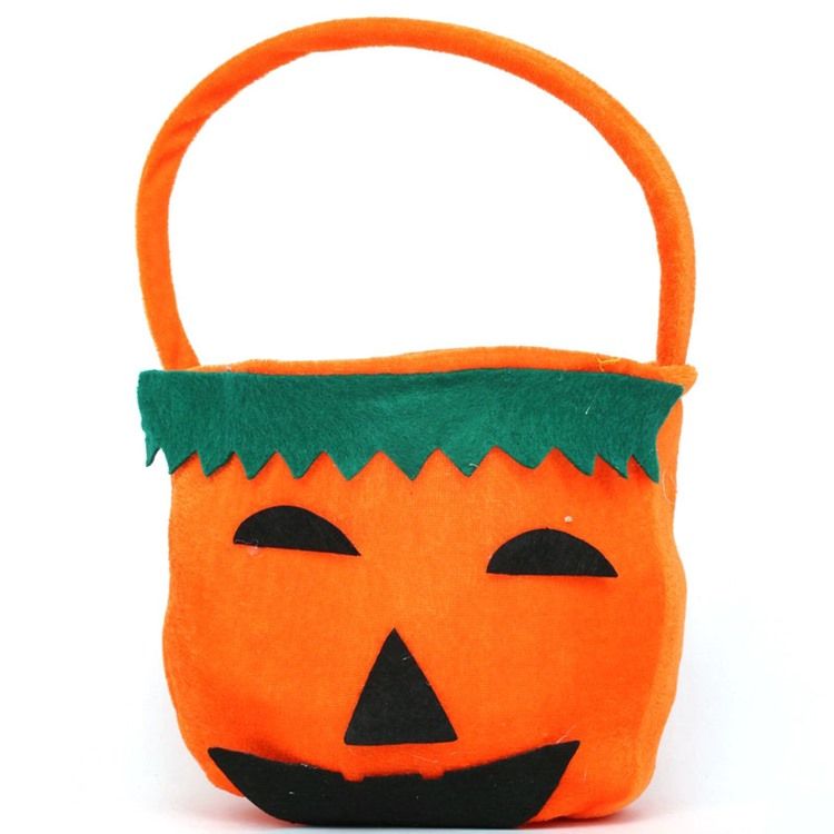 Sac À Main En Flanelle De Citrouille De Costume D'halloween