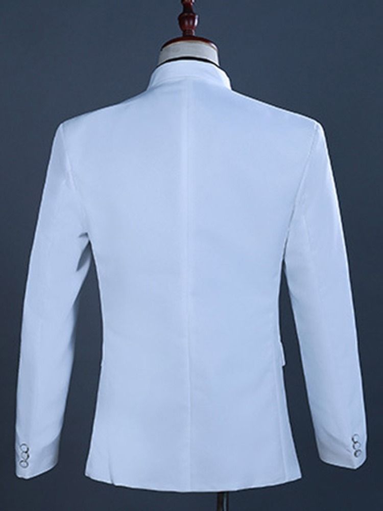 Costume Habillé Pour Hommes Avec Blocs De Couleurs À La Mode