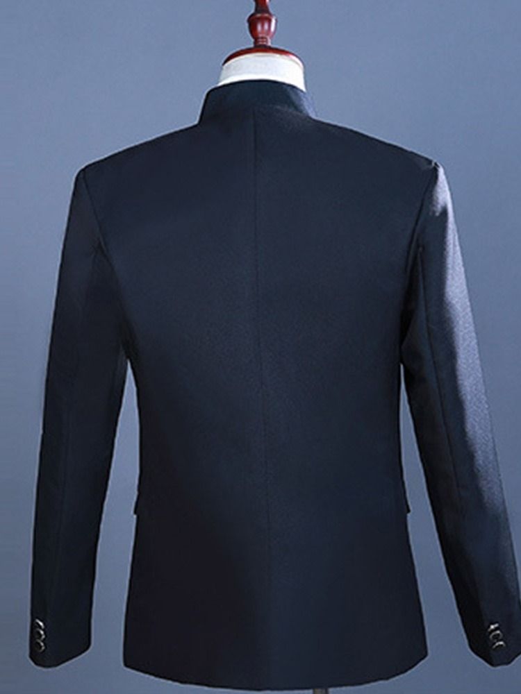 Costume Habillé Pour Hommes Avec Blocs De Couleurs À La Mode