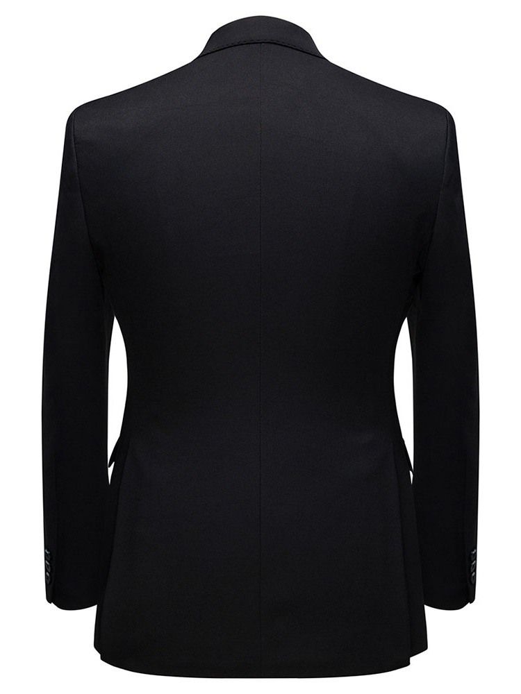 Costume Habillé Unie À Boutonnage Simple Pour Hommes