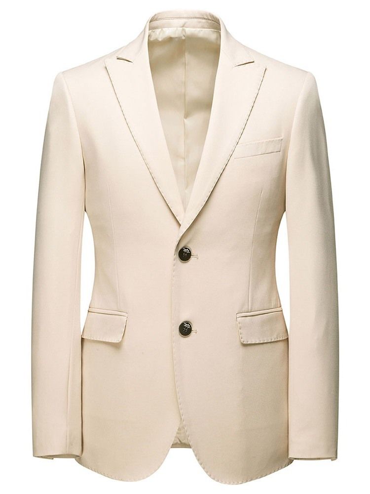 Costume Habillé Unie À Boutonnage Simple Pour Hommes