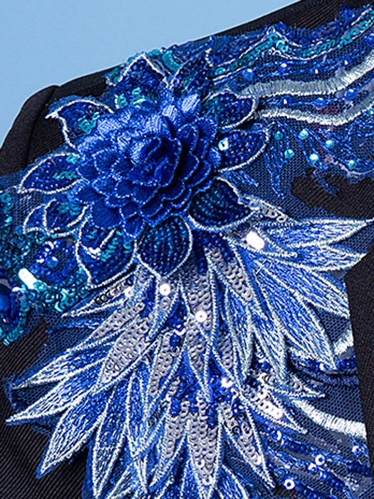 Costume De Mariage Pour Hommes De Broderie De Paillettes