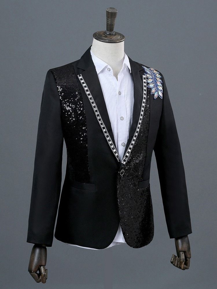 Pantalon De Costume À Glissière Pour Hommes