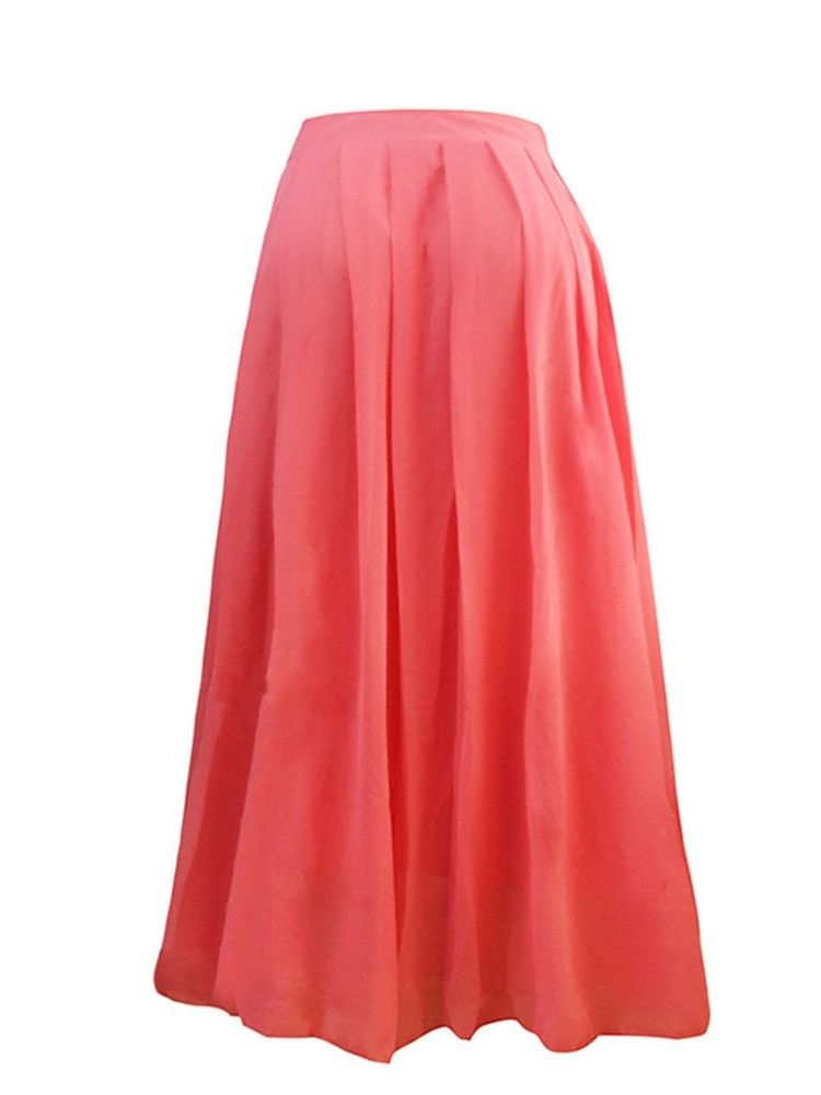 Jupe De Mode Plissée Au Sol Pour Femmes