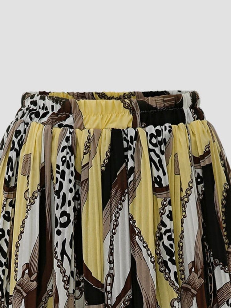 Jupe De Nuit De Date De Date De Taille Haute Plissée À La Mode Africaine Pour Femmes