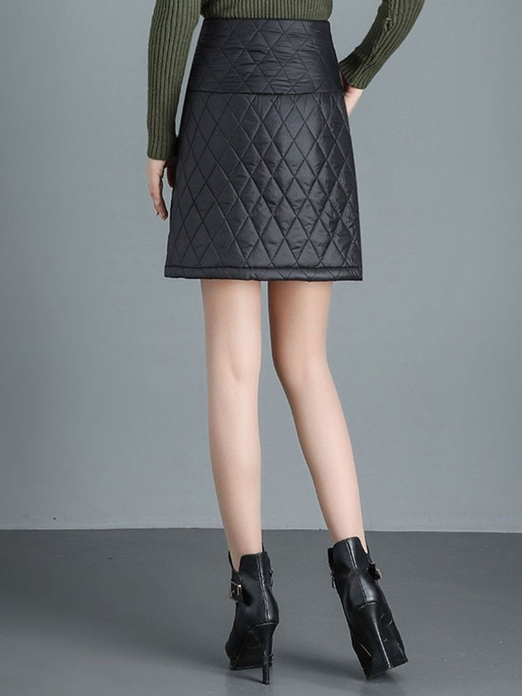 Mini Jupe Unie Trapèze Pour Femme