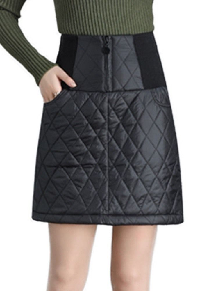 Mini Jupe Unie Trapèze Pour Femme